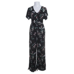 Gina Tricot | Zwarte bloemen jumpsuit
