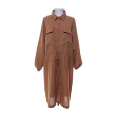 Blousejurk | Bruine oversized shirtjurk