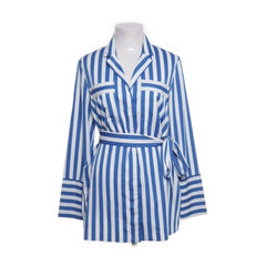 Y.A.S | Blauw gestreepte overhemdblouse