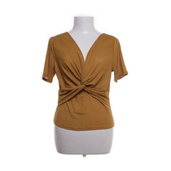 Zara | Okerkleurige gedrapeerde top