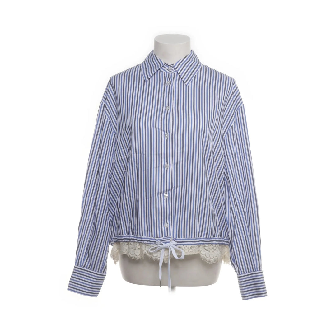 Maryley | Blauw, Wit - Blouse