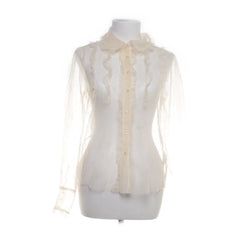 Zara | Beige Transparante Blouse