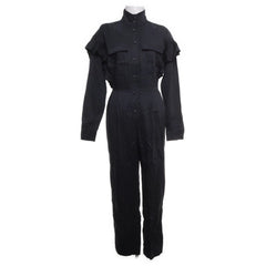 Custommade | Zwarte Ruffle Jumpsuit