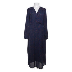 Selected Femme | Marineblauwe Stippen Wikkelurk