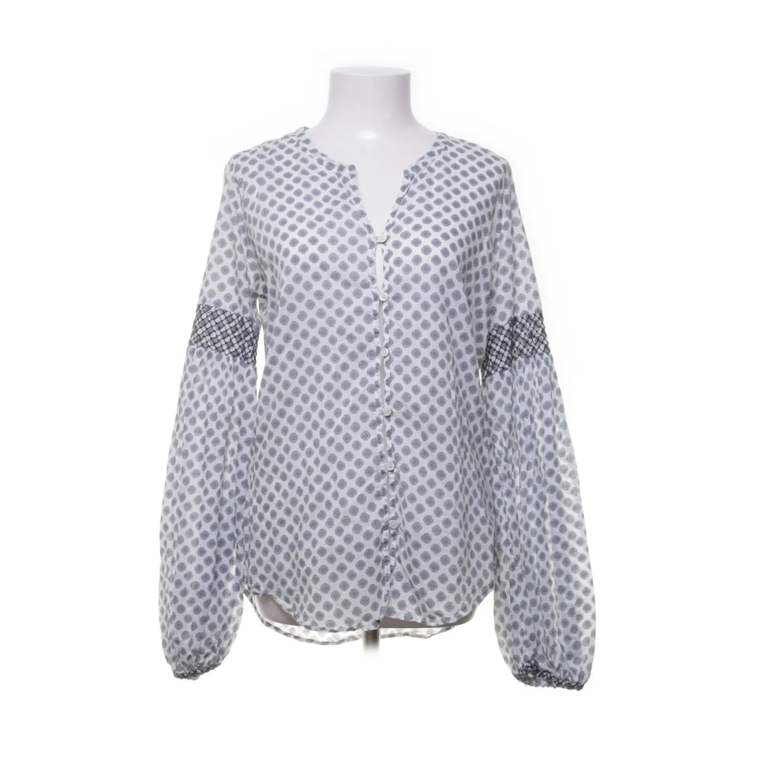 Hunkydory Essentials | Wit, Blauw - Blouse