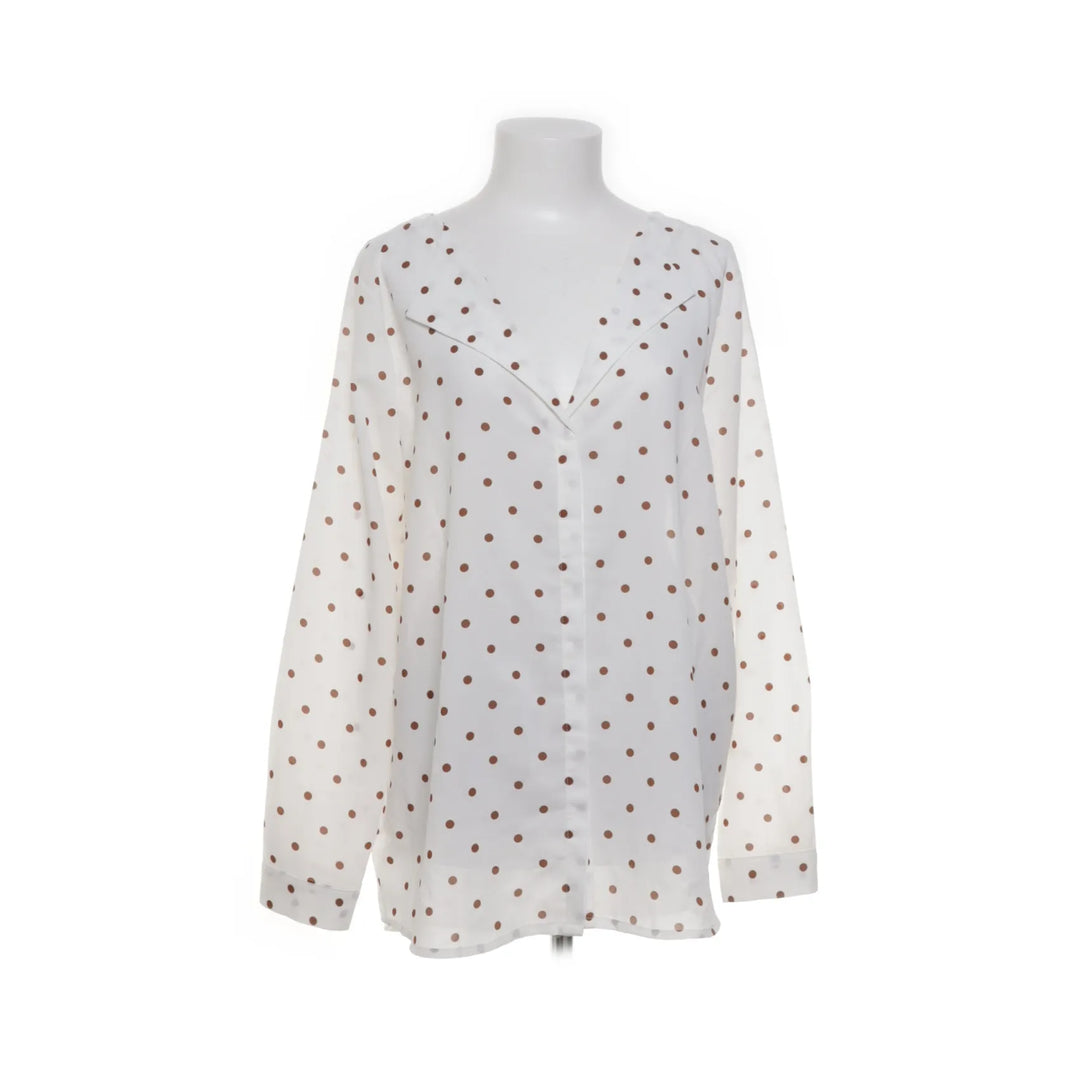 Ellos | Wit, Bruin - Blouse