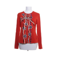 Kenzo Jeans | Rode gebreide bloementrui