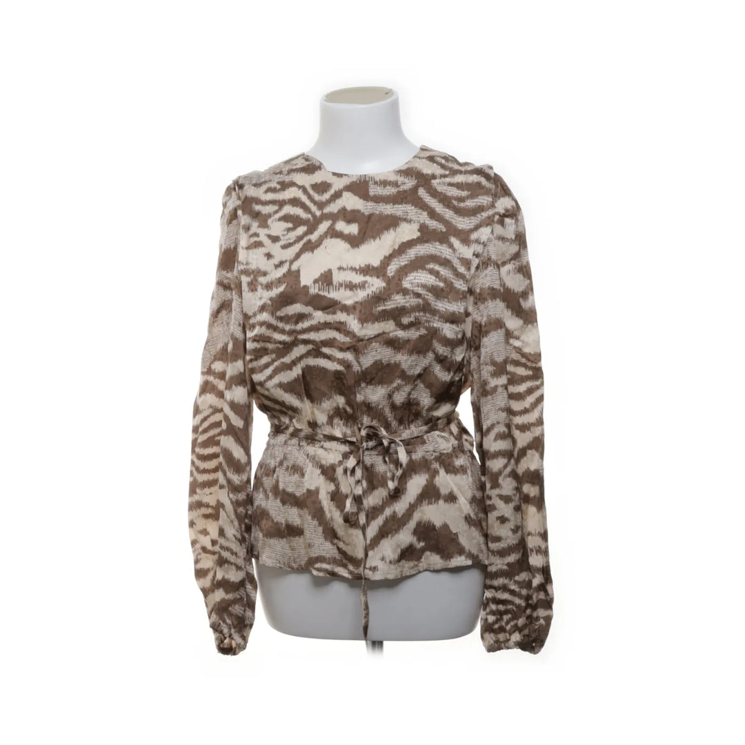 Second Female | Bruin, Wit - Blouse