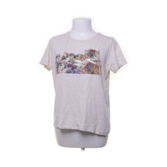 NA-KD | Beige T-shirt met landschapsprint