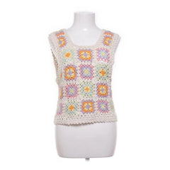 Monki | Veelkleurige gehaakte tanktop