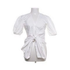 Magasin Du Nord | Witte pofmouw wikkelblouse