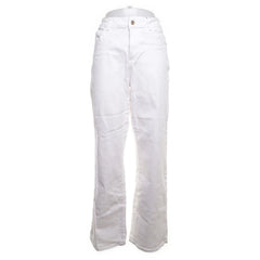 Object | Witte wijde linnen broek