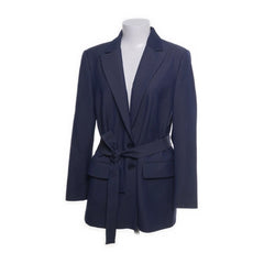 Mango Suit | Marineblauwe blazer met ceintuur
