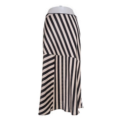 Mango | Gestreepte asymmetrische rok