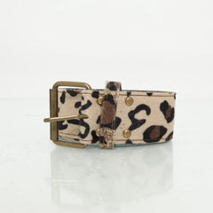 Beige Luipaard Riem
