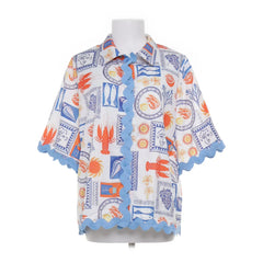 Wit, Meerkleurig - Korte mouwen shirt