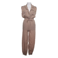 Creme Fraiche | Beige Mouwloze Jumpsuit