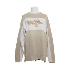 Illmatic Designz | Beige gebreide logo trui