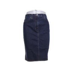 Sisley | Donkerblauwe denim kokerrok