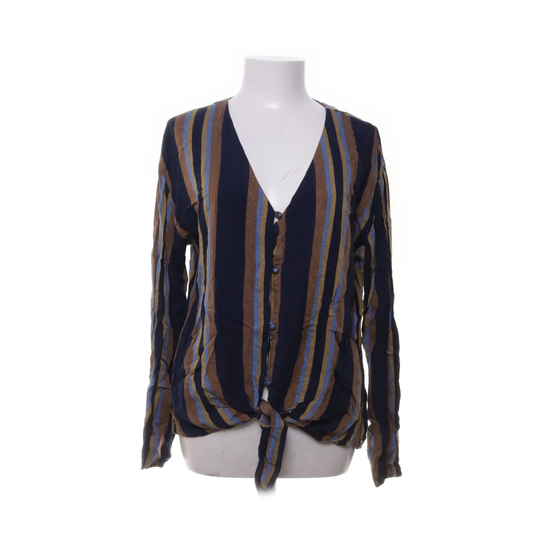 Como Blu | Blauw, Bruin, Geel - Blouse