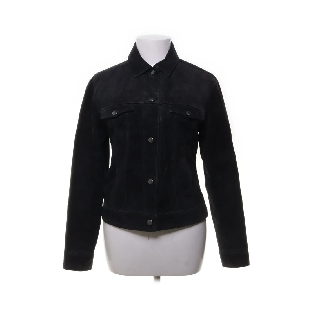 Mango | Zwart - Leren jack