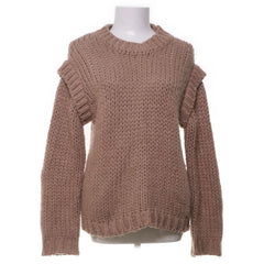 NA-KD | Beige grofgebreide trui