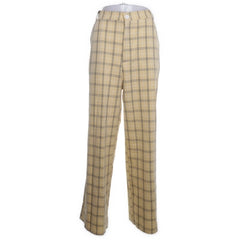 Romwe | Beige Geruite Pantalon