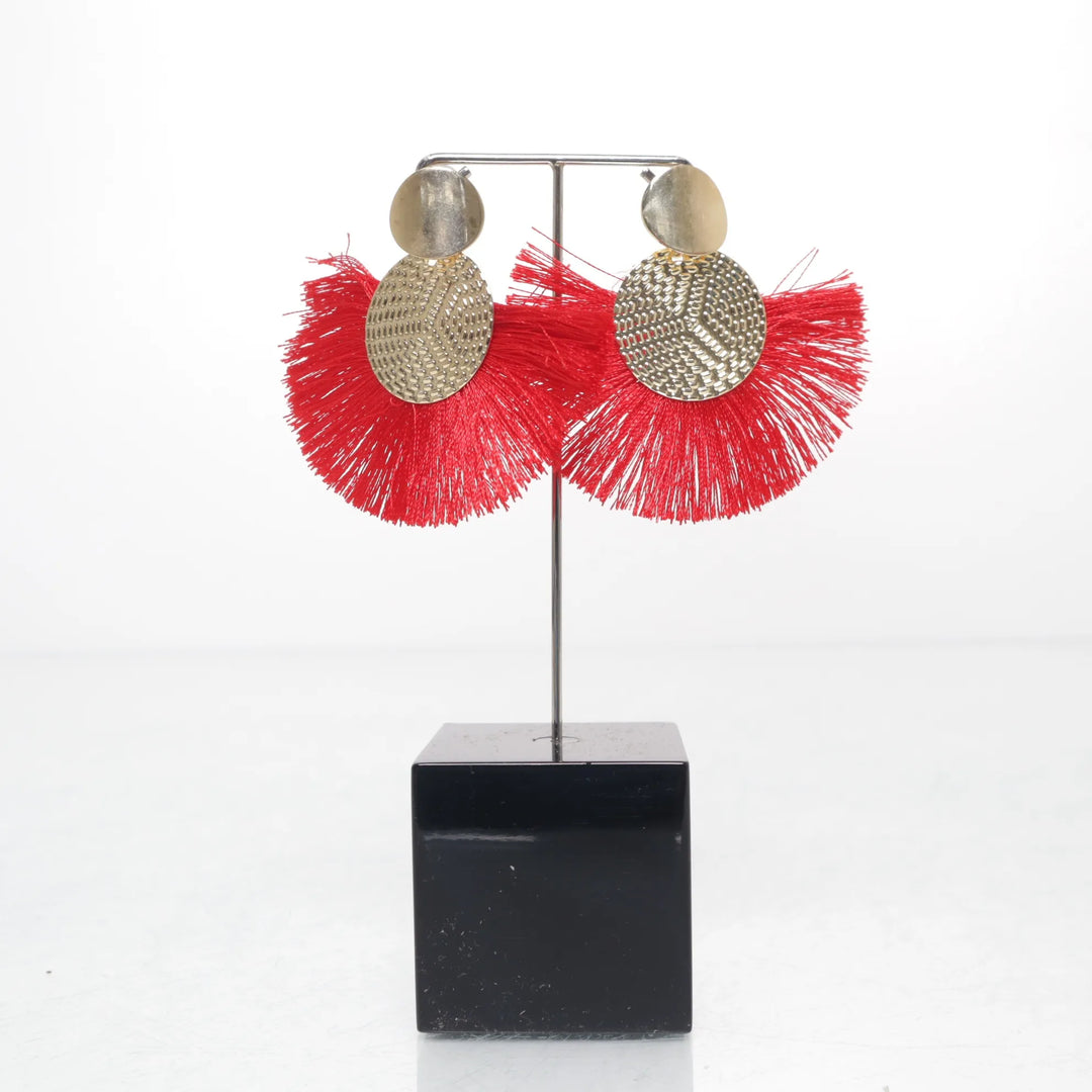 Goud, Rood - Oorbellen