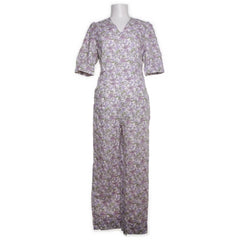 Monoprix Femme | Paarse bloemenprint jumpsuit