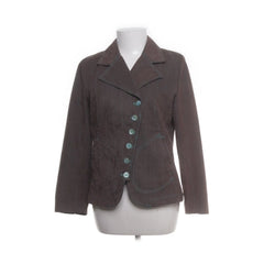 Blazer | Bruine geborduurde blazer