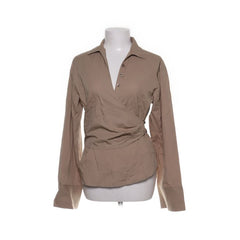 NA-KD | Beige blouse met wikkeldetail