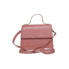 Roze Krokodillenleer Crossbody Tas