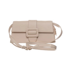 Tas | Beige lederen crossbody tas
