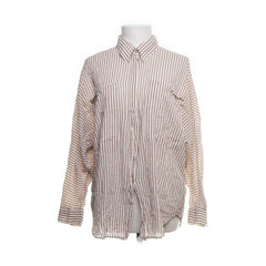 Massimo Dutti | Beige gestreepte blouse met lange mouwen