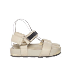 Vic Matié | Beige Platformsandalen met Klittenband
