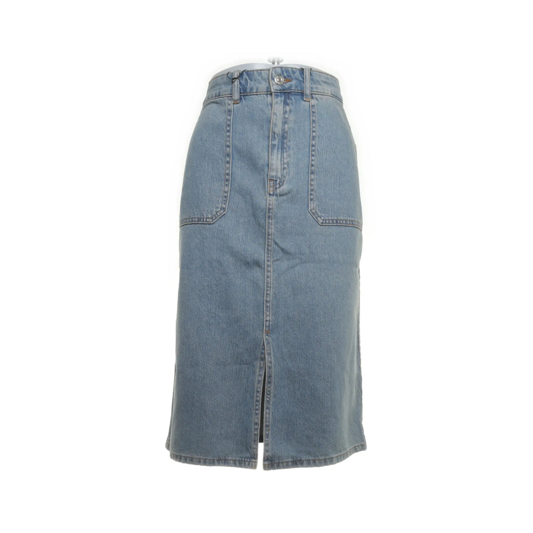 Set | Blauw - Spijkerrok