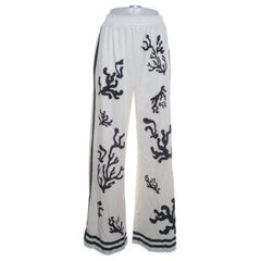 Beige, Zwart - Palazzo broek