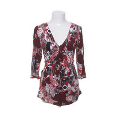 Sorbet | Rood, Meerkleurig - Wikkelblouse