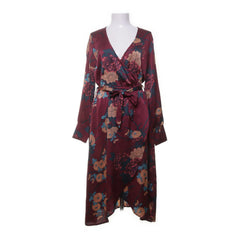 Ichi | Rood, Meerkleurig - Wikkeljurk