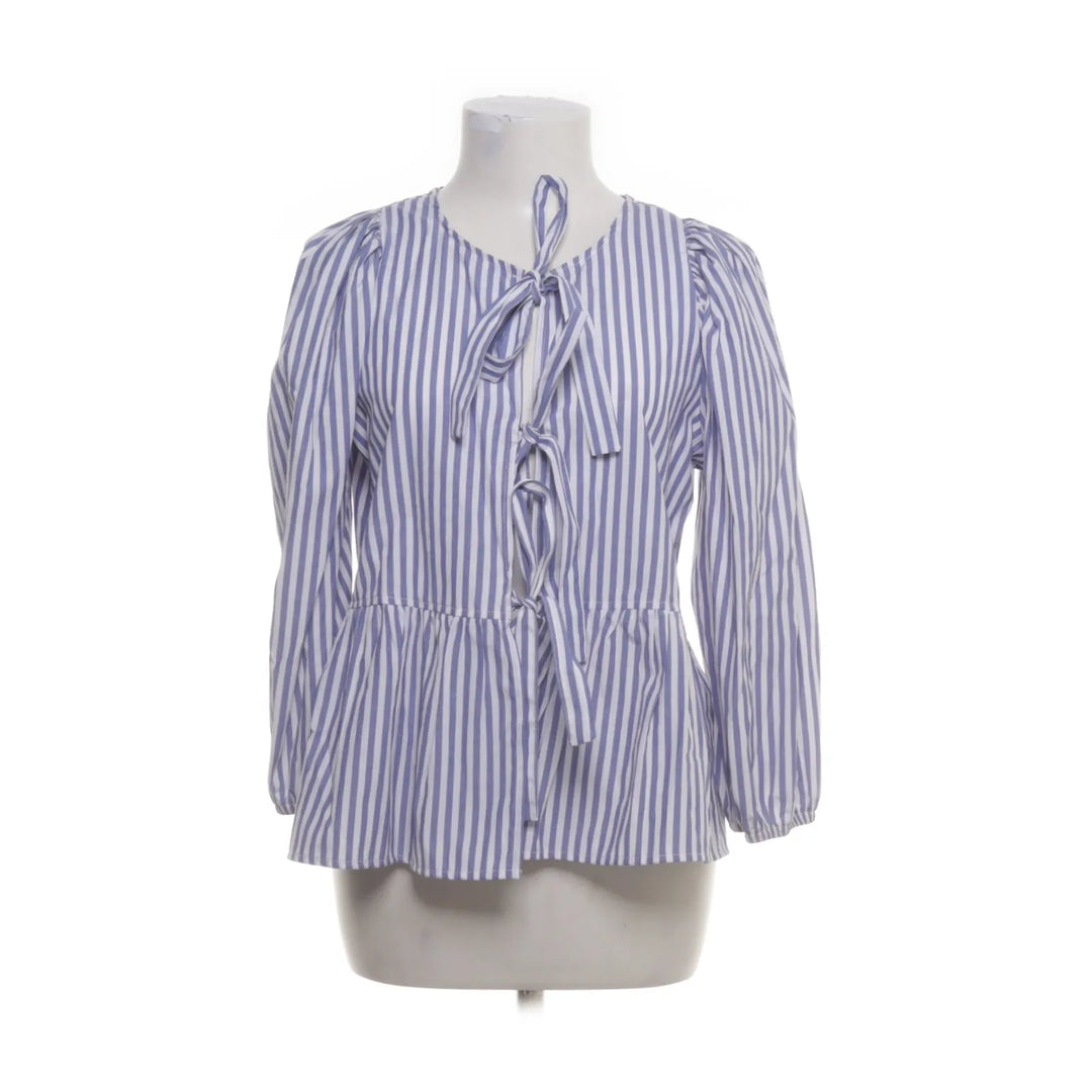 Pigalle | Wit, Blauw - Peplum top