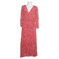 Reserved | Wit, Rood - Maxi jurk