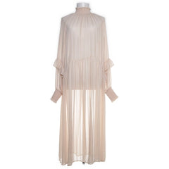 Y.A.S | Beige Chiffon Maxi-jurk