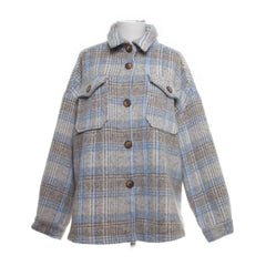 Gina | Beige, Blauw, Wit - Overshirt