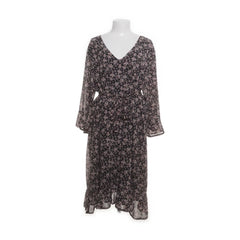 Paprika | Zwarte bloemenprint jurk