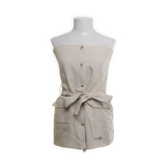 Zara | Beige mouwloze bustier top
