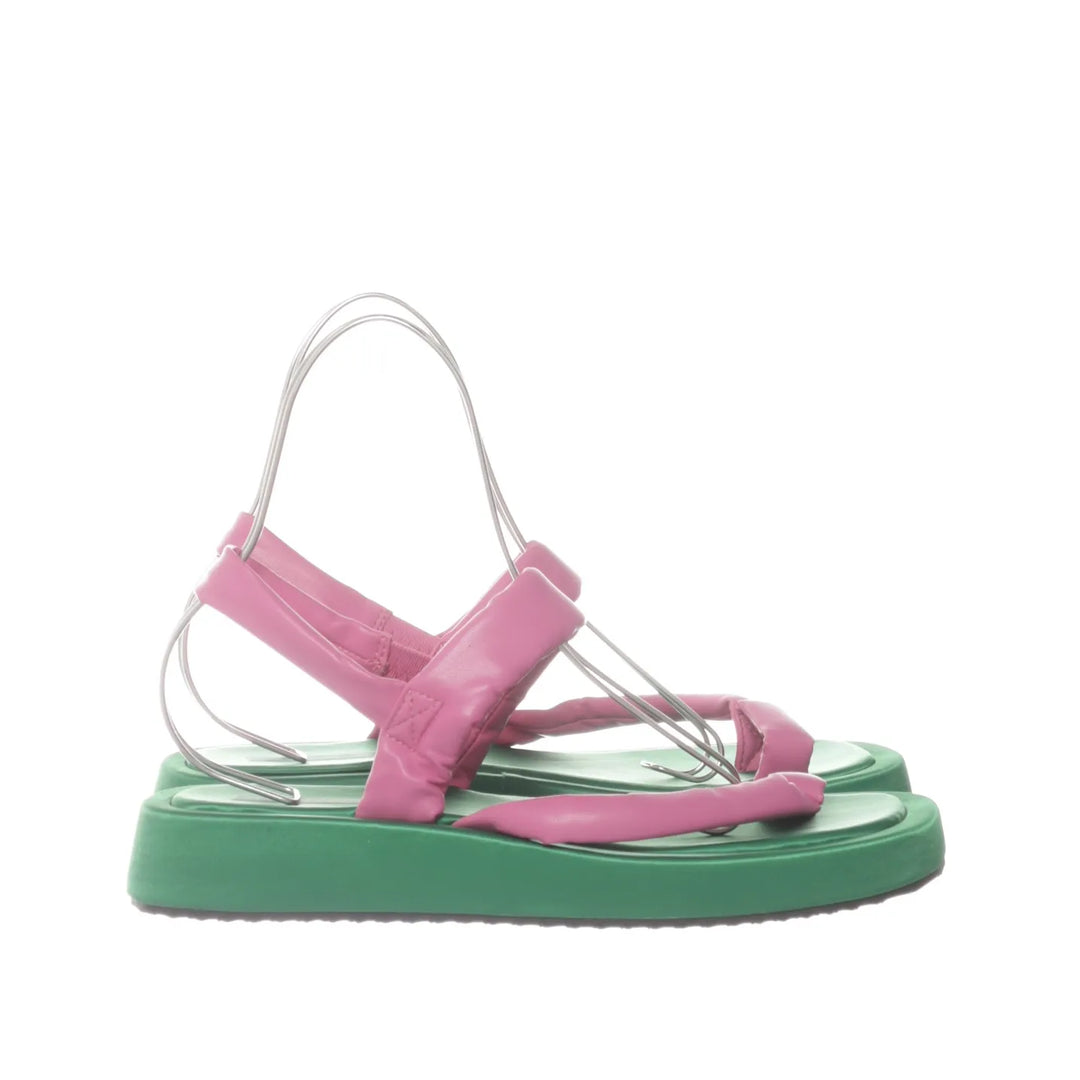 Reserved | Groen, Roze - Sandalen