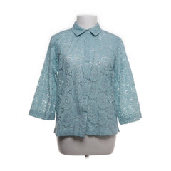 Moves | Blauwe kanten blouse