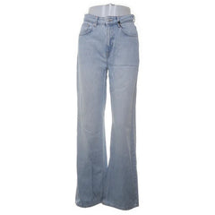 NA-KD | Lichtblauwe high-waist jeans met rechte pijpen