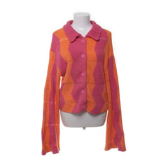 NA-KD | Roze-oranje gestreepte vest