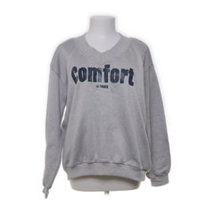 Sweatshirt | Grijze comfort sweatshirt
